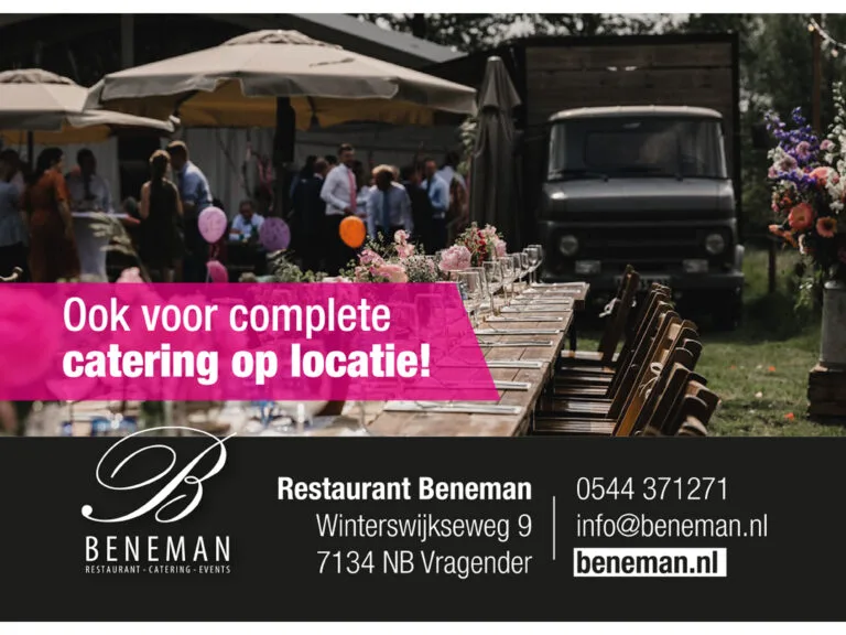 Advertentie Restaurant Beneman tbv MIJN Magazine