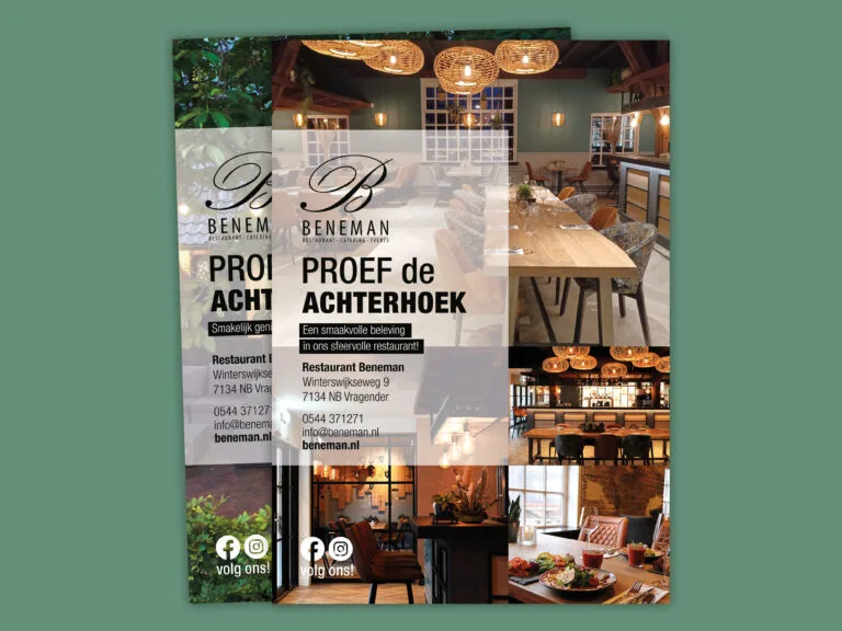 Add a Design flyers Beneman