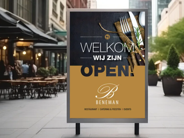 Stoepbord Restaurant Beneman